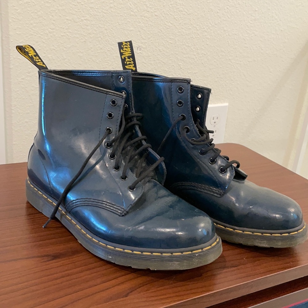 Dr. Martin paten leather boots